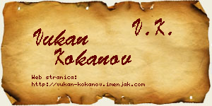 Vukan Kokanov vizit kartica